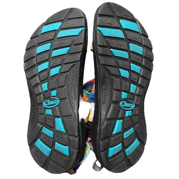 Chaco Z1 Ecotread Kids Tie Dye Strappy Sandals Size 3 Back to School - Picture 6 of 8